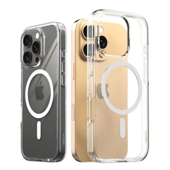 Cover Iphone 16 Pro Duple Magsafe Case Araree - Clear